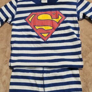 HANNA ANDERSSON Marvel Superman Short John Pajama Set - 150 or 12 (PRE-OWNED)
